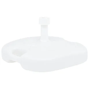 vidaXL Podstawa pod parasol, wypełniana wodą/piaskiem, 16 L, biała vidaXL - Parasole ogrodowe - miniaturka - grafika 7