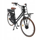 Rowery elektryczne - Rower elektryczny WAYSCRAL EVERYWAY E-CARRIER stal koło 28 " czarny 250 W - miniaturka - grafika 1