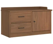 Ławki do przedpokoju - Szafka z siedziskiem drewno orzechowe G3-M71 - miniaturka - grafika 1