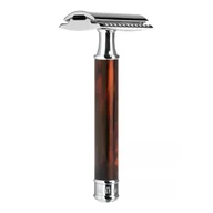 Maszynki do golenia i wkłady - M MÜHLE MÜHLE  klasyczny strug  zamkniętych grzebień do golenia  za pomocą uchwytu żywica szlachetna schildpatt R108 - miniaturka - grafika 1