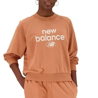Bluzy sportowe damskie - Bluza New Balance WT31508SEI - brązowa - miniaturka - grafika 1