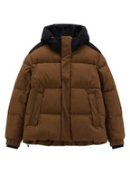 Kurtki męskie - CMP Kurtka zimowa w kolorze jasnobrązowo-czarnym - miniaturka - grafika 1