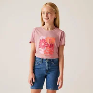 Odzież trekkingowa damska - Koszulka turystyczna dziecięca Bosley V - miniaturka - grafika 1