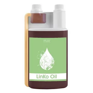 OVER HORSE LinKo Oil 1L dodatek dietetyczny dla koni - Akcesoria do hodowli zwierząt - miniaturka - grafika 1