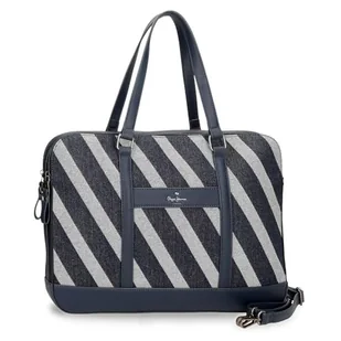 Pepe Jeans Celine Torba na laptopa 15,6" Niebieski 41x30x14 cms Poliester ze skórą syntetyczną by Joumma Bags, niebieski, Torba na laptopa - Torby na laptopy - miniaturka - grafika 1