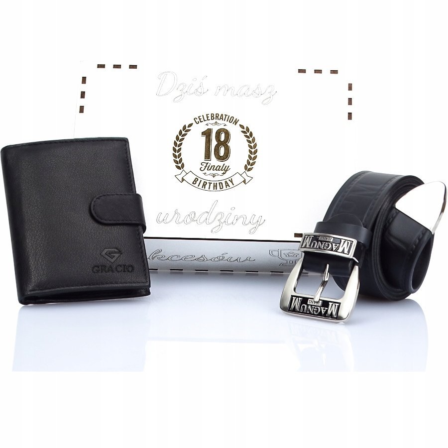 Pudełko Białe Zestaw na 18 Urodziny dla Chłopaka