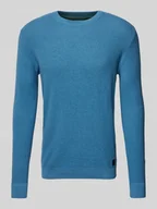 Swetry męskie - Sweter z dzianiny o kroju regular fit z czystej bawełny - miniaturka - grafika 1