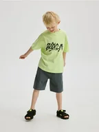 Spodnie i spodenki dla chłopców - Reserved - Szorty bermudy - granatowy - miniaturka - grafika 1