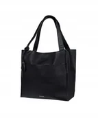 Torebki damskie - Torebka Damska Shopper Na Ramię Duża Mieści A4 PUCCINI Czarna BML030 1 - miniaturka - grafika 1