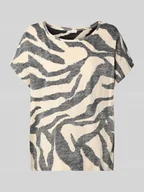 Koszulki i topy damskie - T-shirt o luźnym kroju z czystej bawełny - miniaturka - grafika 1