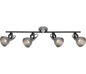 Lampy sufitowe - Briloner 2049-044 - Oświetlenie punktowe RETRO 4xE14/40W/230V szary - miniaturka - grafika 1