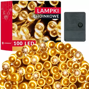 Lampki świąteczne 100 led biały ciepły 8,5 m oświetlenie choinkowe - Oświetlenie świąteczne Lampki świąteczne 100 led biały ciepły 8,5 m oświetlenie choinkowe - Oświetlenie świąteczne - miniaturka - grafika 1