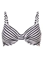 Stroje kąpielowe - Venice Beach Damska góra od bikini Kobiety niebieski|biały w paski, 42D - miniaturka - grafika 1