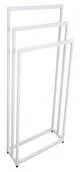 Wieszaki łazienkowe - Biały potrójny stojak łazienkowy na ręczniki 45 cm S0-Z56 - miniaturka - grafika 1