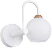 Lampy ścienne - Sigma biały kinkiet szklana kula REA 31991 lampa ścienna z białym okrągłym kloszem 31991 - miniaturka - grafika 1