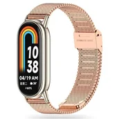 Akcesoria do smartwatchy - Tech-Protect MilaneseBand Xiaomi Smart Band 8 / 8 NFC - Rose Gold - miniaturka - grafika 1