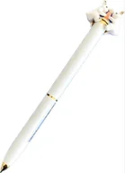 Długopisy - Paperchase- Długopis biały z wiewiórkami czarny - miniaturka - grafika 1