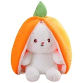 Maskotki i pluszaki - Maskotka królik w marchewce pluszak rozpinany uszy 25cm - miniaturka - grafika 1
