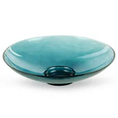 Tace i patery - Misa 35x9 Lili 6 turkusowa ze szkła artystycznego Eurofirany - miniaturka - grafika 1