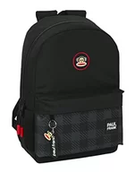 Plecaki szkolne i tornistry - Safta PAUL FRANK Campers plecak szkolny dla dzieci, idealny dla dzieci w różnym wieku, wygodny i wszechstronny, jakość i wytrzymałość, 30x14x46 cm, kolor czarny, czarny, Estándar, Casual - miniaturka - grafika 1