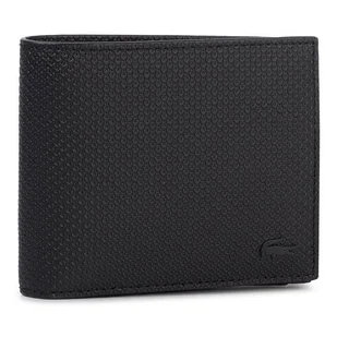 Duży Portfel Męski Lacoste Billfold Zip Case NH2826CE Czarny - Portfele - miniaturka - grafika 1