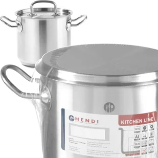 Hendi Garnek Wysoki z Pokrywką - Stal Nierdzewna | O200x160 mm | 5L HE837207 - Akcesoria gastronomiczne - miniaturka - grafika 3