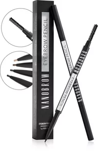 Nanobrow Eyebrow Pencil Dark Brown - Akcesoria i kosmetyki do stylizacji brwi - miniaturka - grafika 2