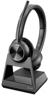 Akcesoria do telefonów stacjonarnych - Poly SAVI 7320 S7320 CD Office Headset bezprzewodowy stereofoniczny system słuchawkowy DECT z USB-A i USB-C - miniaturka - grafika 1