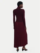 Sukienki - Desigual Sukienka dzianinowa Sigritt 25WWVF09 Bordowy Slim Fit - miniaturka - grafika 1