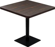 Ławy i stoliki kawowe - Elior Ciemnobrązowy stolik bistro Carol 4X - miniaturka - grafika 1