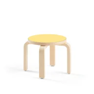 Meble do szkół i przedszkoli - Stołek dla dzieci DANTE, wys. 260 mm, żółty - miniaturka - grafika 1