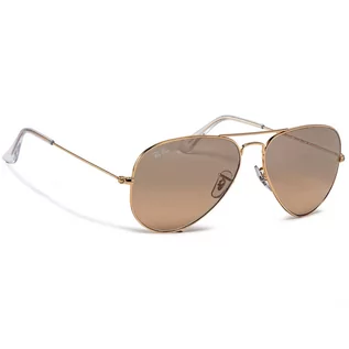 Okulary przeciwsłoneczne - Aviator Okulary przeciwsłoneczne RAY-BAN - Large Metal 0RB3025 001/3E Arista/Pink Mirror Gradient Grey - grafika 1