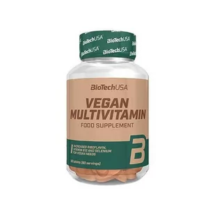BioTech Vegan Multivitamin [ 60tabs ] - BIOTECH - Multiwitamina dla wegan - Witaminy i minerały dla sportowców - miniaturka - grafika 1