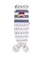 Śpiochy dla niemowląt - Baby Bites baby bites - śpioszki baby gown sailor (0-3 miesięcy) blue - miniaturka - grafika 1