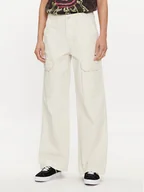 Spodnie damskie - Vans Spodnie cargo Arroyo Wide Leg Cargo Pant VN000F7M Beżowy Relaxed Fit - miniaturka - grafika 1