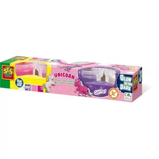 Ses Plastelina brokatowe jednorożce - Masy plastyczne - miniaturka - grafika 1