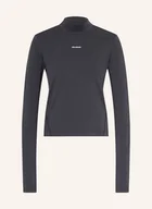 Koszulki sportowe damskie - Salomon Koszulka Z Długim Rękawem Shkout Bliss schwarz - SALOMON - miniaturka - grafika 1