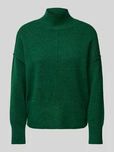 Sweter z dzianiny ze stójką model ‘BALIS’ - Swetry damskie - miniaturka - grafika 1