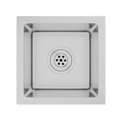 Zlewozmywaki - Elior Srebrny zlew kuchenny ręcznie robiony R9-N21 - miniaturka - grafika 1