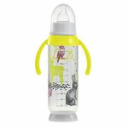 Butelki dla niemowląt - Beaba Butelka Butelka antykolkowa z Uchwytem 330ml Bunny Yellow - 911574 - miniaturka - grafika 1