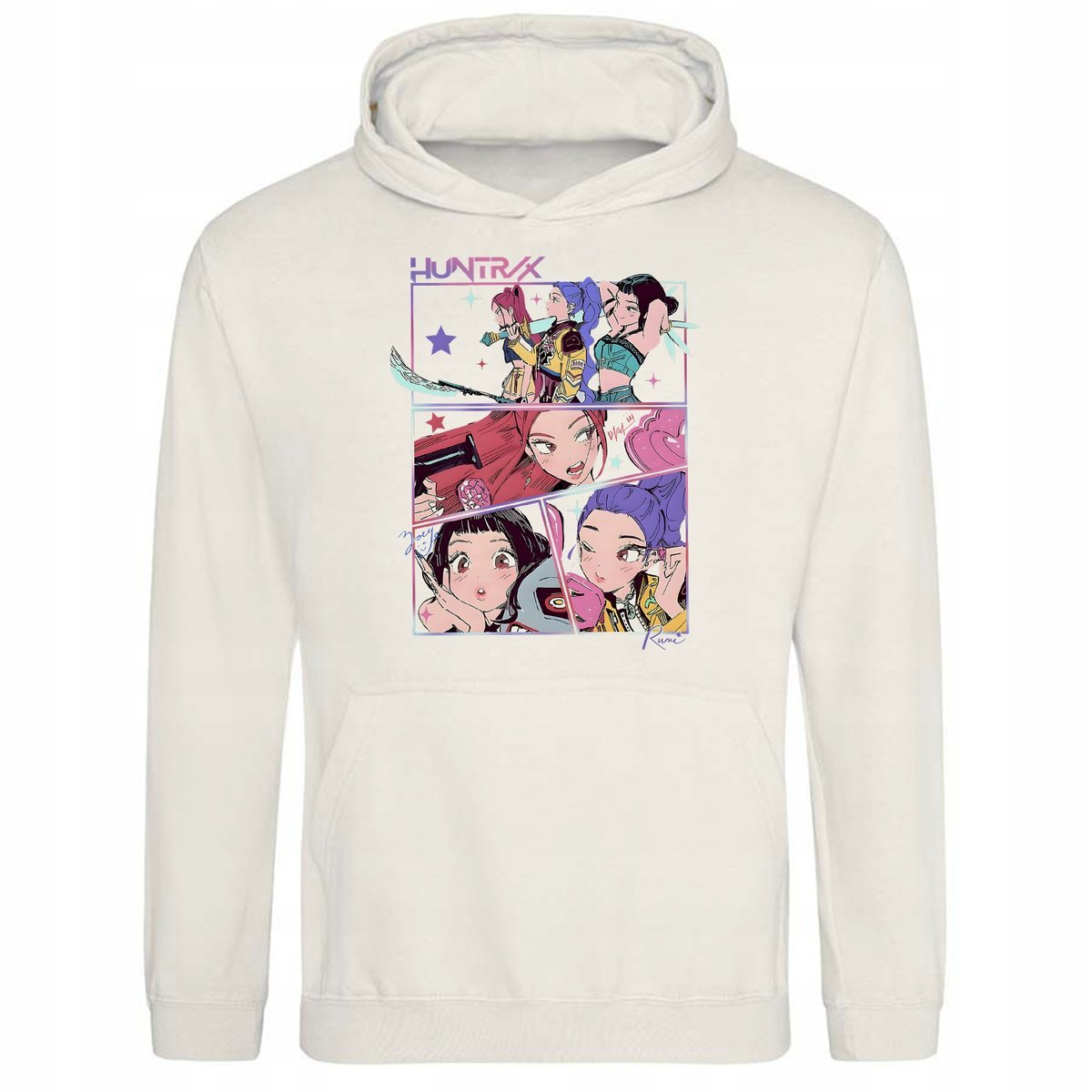 Bluza Vanilla Milkshake Z Kapturem HUNTRX CREW Muzyka Bajka Kpop Wzory - S