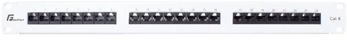 Patch Panel Utp Cat.6 24 Porty Szary Pgf-6Utp24-B5-G Getfort