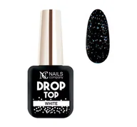 Utwardzacze do paznokci - NC Nails, Lakier hybrydowy Top Drop White, 6 ml - miniaturka - grafika 1