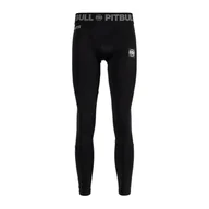 Kimona, stroje i obuwie - Legginsy męskie Pitbull Performance Small Logo czarne 902201900001 S - miniaturka - grafika 1