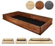 Donice - Wielka skrzynia na warzywa ZP06 27x237x100 cm Brązowa / Wamar-Sosenka - miniaturka - grafika 1