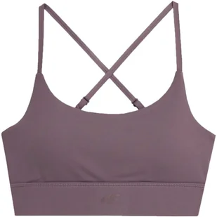 Stanik sportowy 4F F079 W 4FAW23USBAF079 (kolor Brązowy, rozmiar XL) - Biustonosze - miniaturka - grafika 1