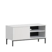 Szafki RTV - Szafka RTV 1D QT-04 Querty GIB Meble Biały Mat - miniaturka - grafika 1