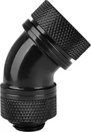 Chłodzenie wodne - Thermaltake Złączka kątowa 45° PETG Pacific 1/4" x 16mm Czarna CL-W096-CA00BL-A - miniaturka - grafika 1