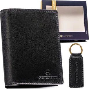Peterson Zestaw prezentowy: elegancki, skórzany portfel męski i brelok - Peterson NoSize - Portfele - miniaturka - grafika 1