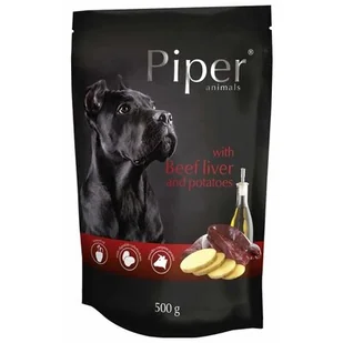 DOLINA NOTECI PIPER Wątroba Wołowa z Ziemniakami Saszetka 500g - Mokra karma dla psów - miniaturka - grafika 1